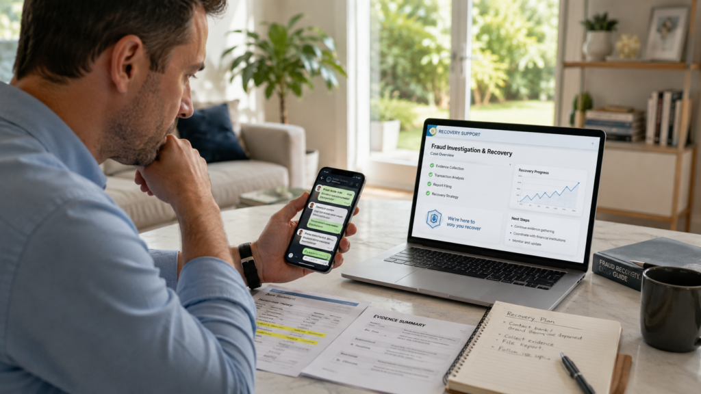 Spot key crypto red flags and learn how Pig Butchering Scam Recovery Services can protect evidence and guide your next steps.